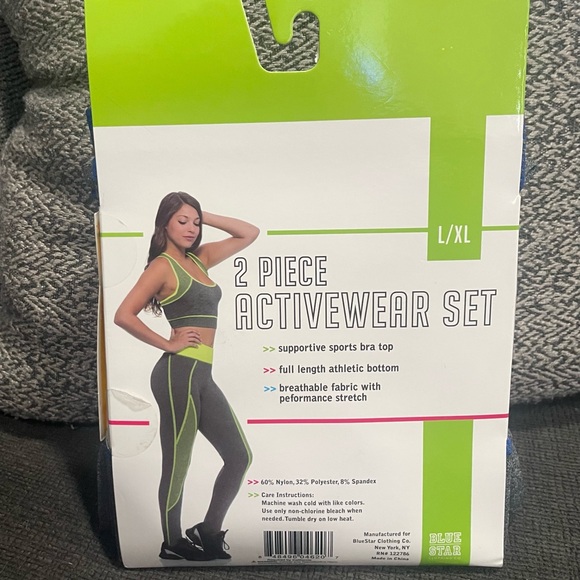 Blue Star Blue and Gray Activewear Set - Picture 2 of 2